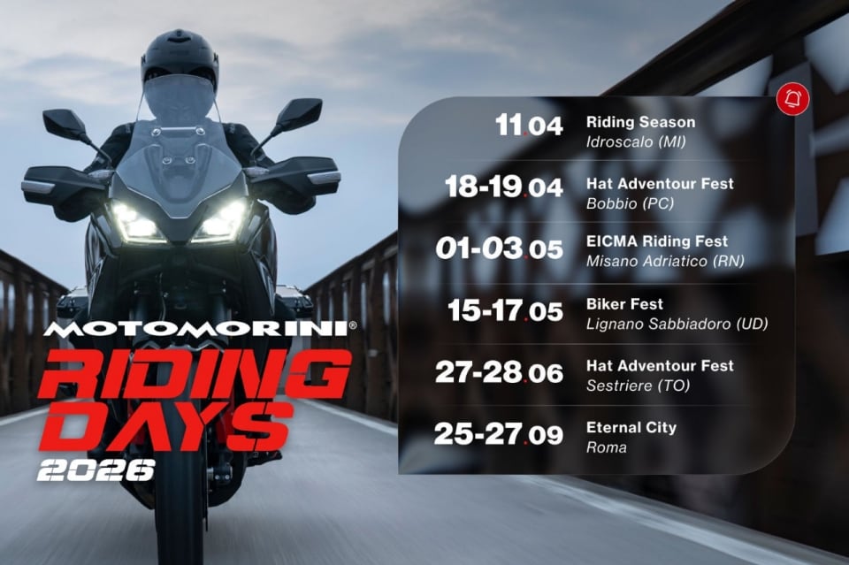 Moto Morini: ecco le date dei Riding Days 2026